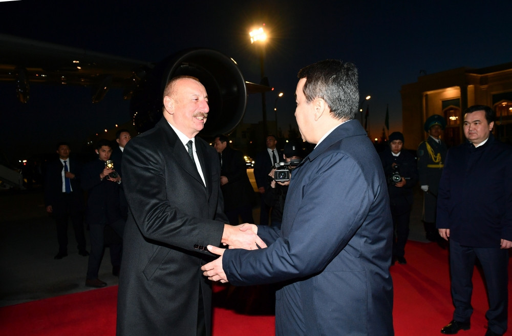 İlham Əliyevin Qazaxıstana rəsmi səfəri başa çatdı