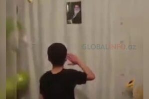 Xameneiyə Azərbaycanda "çest" verən uşaqların şok görüntüsü - VİDEO