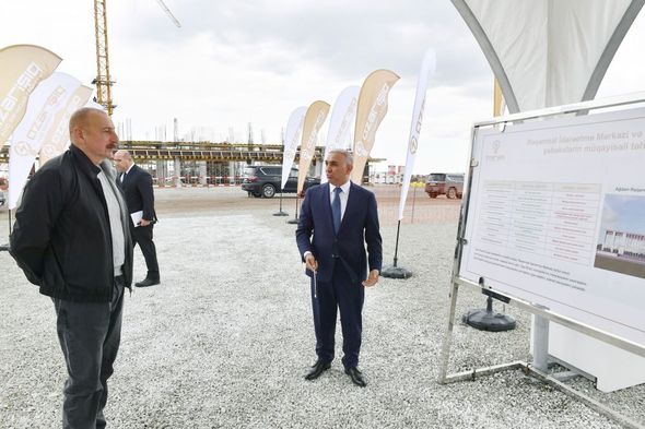 Prezident “Azərişıq” ASC-nin Ağdamda Rəqəmsal İdarəetmə Mərkəzinin təməlini qoyub - FOTO