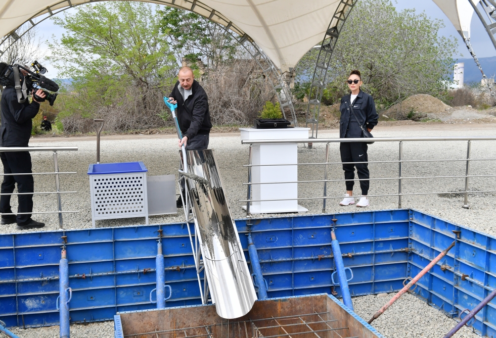 Prezident və xanımı Ağdamda - FOTOLAR