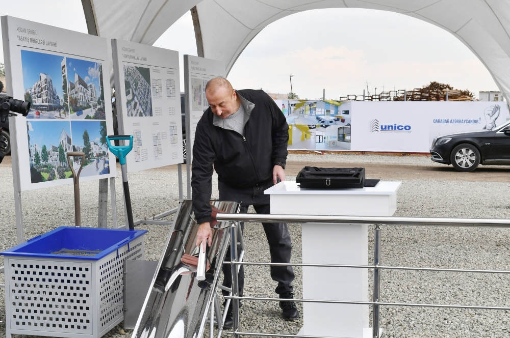 Prezident və xanımı Ağdamda - FOTOLAR