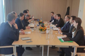 Hikmət Hacıyev IV Aİ-Azərbaycan Təhlükəsizlik Dialoqu çərçivəsində görüş keçirdi - FOTO