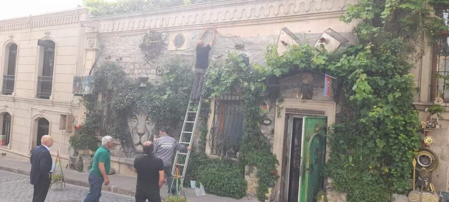 Bakıda narazılığa səbəb olan bu abidə söküldü - FOTO