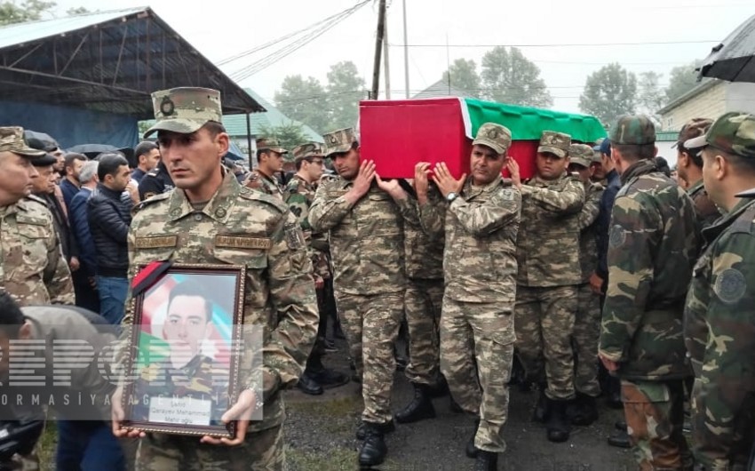 Şəhid Məhəmməd Qarayev Qəbələdə dəfn edildi - YENİLƏNİB