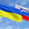 flags ukraine slovenia flagpoles center flags sky background place text ukrainian ljubljana 3d illustration 630687 1869