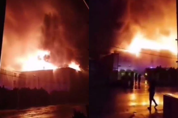 İldırım nəticəsində yanan məktəbin şagirdləri... - Açıqlama