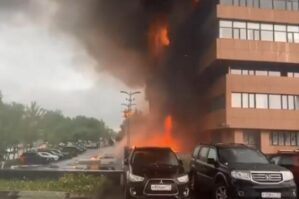 Moskvada oteldə yanğın baş verdi