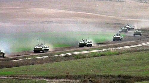 Orduda döyüş atışlı taktiki təlim keçirildi - VİDEO