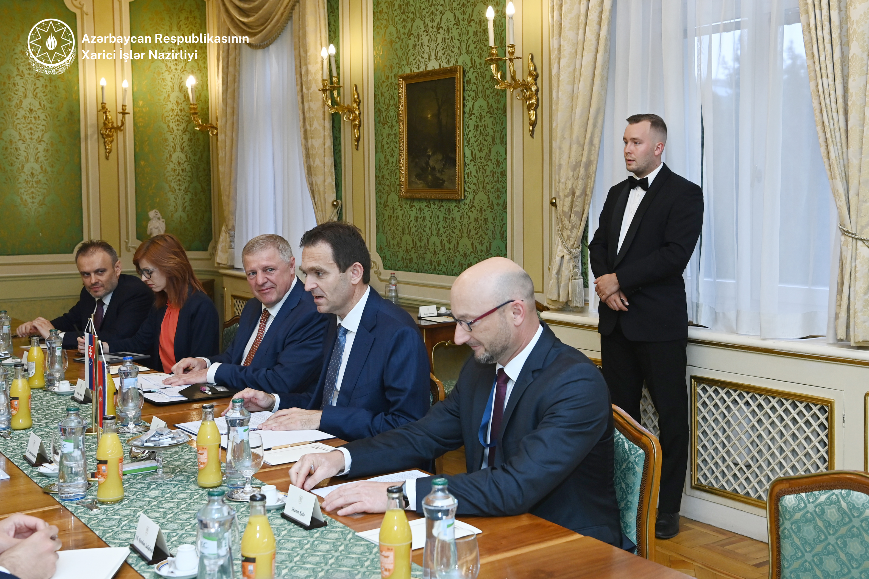 Ceyhun Bayramov Slovakiyanın Baş naziri ilə görüşdü - Fotolar