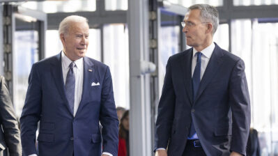 Prezident SShA Dzho Baiden i gensek NATO Iens Stoltenberg