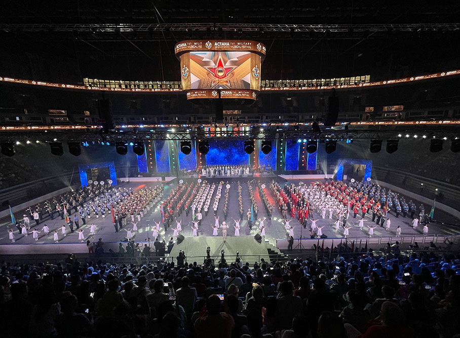 Azərbaycanın Hərbi Orkestri Astanada beynəlxalq festivalda - FOTOLAR