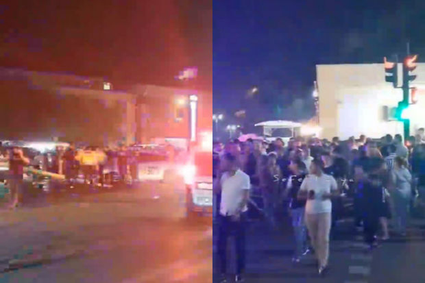 Sumqayıtda “Prius” ilə “Santa Fe” toqquşdu: yaralananlar var - VİDEO