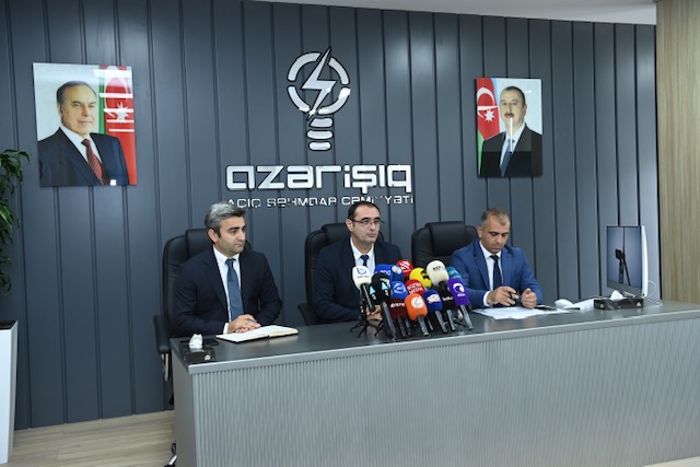 Hadrutda “Azərişıq” ASC-nin heyəti media nümayəndələri ilə görüş keçirdi - FOTOLAR