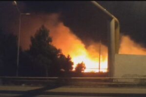 Bakıda açıq ərazidə güclü yanğın oldu - FOTO/VİDEO