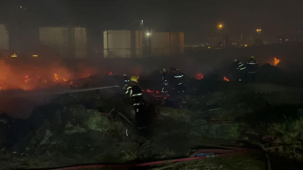 Bakıda açıq ərazidə güclü yanğın oldu - FOTO/VİDEO