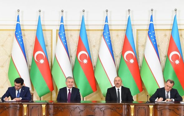 Azərbaycan-Özbəkistan sənədləri imzalandı - FOTOLAR