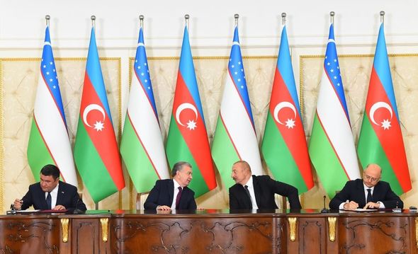 Azərbaycan-Özbəkistan sənədləri imzalandı - FOTOLAR