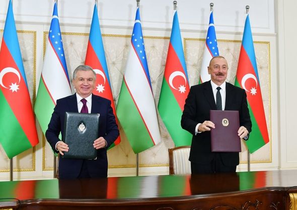 Azərbaycan-Özbəkistan sənədləri imzalandı - FOTOLAR