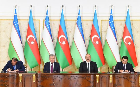 Azərbaycan-Özbəkistan sənədləri imzalandı - FOTOLAR