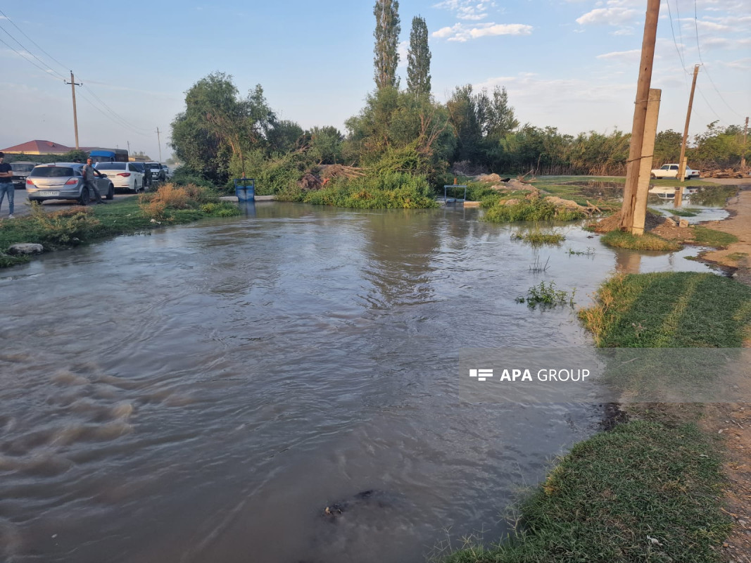 Subasmadan sonra Bərdədəki vəziyyət - FOTO / VİDEO