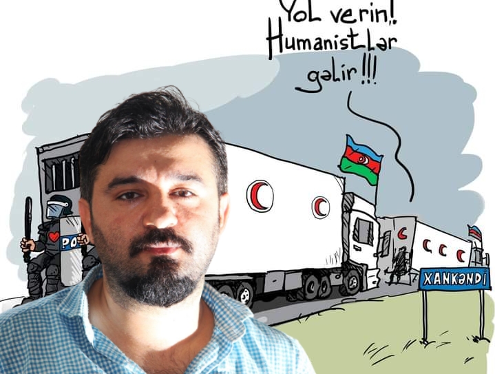 Elbəyi Həsənlidən məşhur karikaturaçıya sərt sözlər: "Özünü assa yaxşıdır" - FOTO