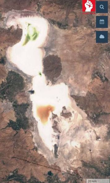 NASA Urmiya gölünün son görüntülərini yaydı - FOTO