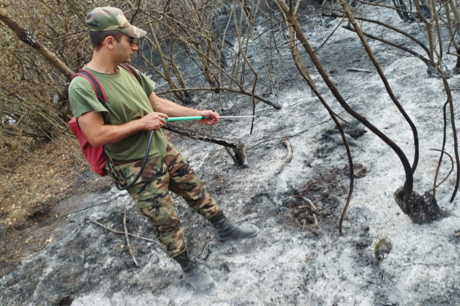 Ağsudakı yanğın tam söndürüldü