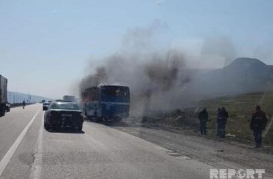 avtobus yangin
