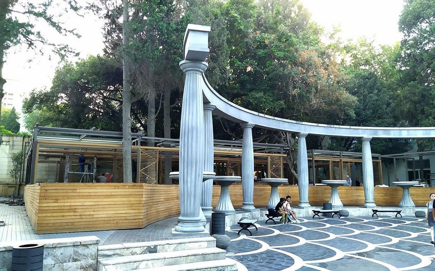 Fəvvarələr meydanındakı qanunsuz tikintinin qarşısı alındı