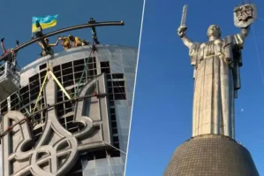 Kiyevdən Moskvanı qəzəbləndirən addım: SSRİ simvolu söküldü - FOTO