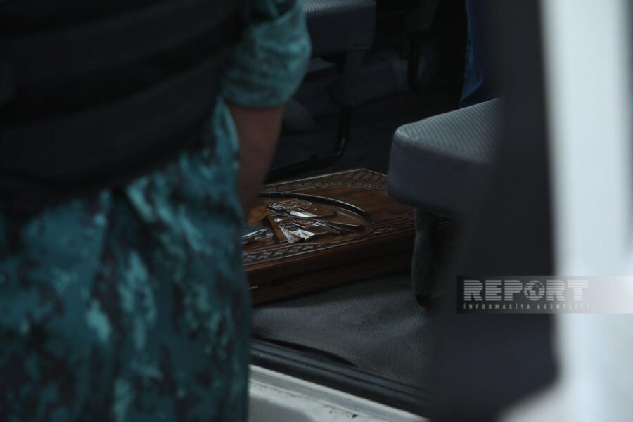 Ermənilərdən daha bir təxribat: nərd taxtasında... - FOTOLAR