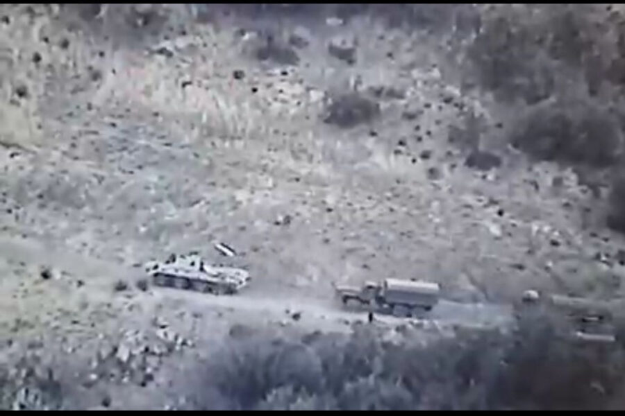 Ermənilərdən daha bir təxribat - VİDEO