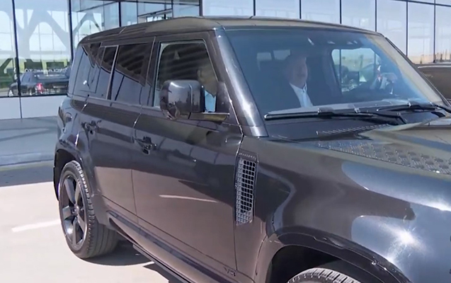 Prezidentlərin Füzuli səfəri: Əliyev sükan arxasında - VİDEO