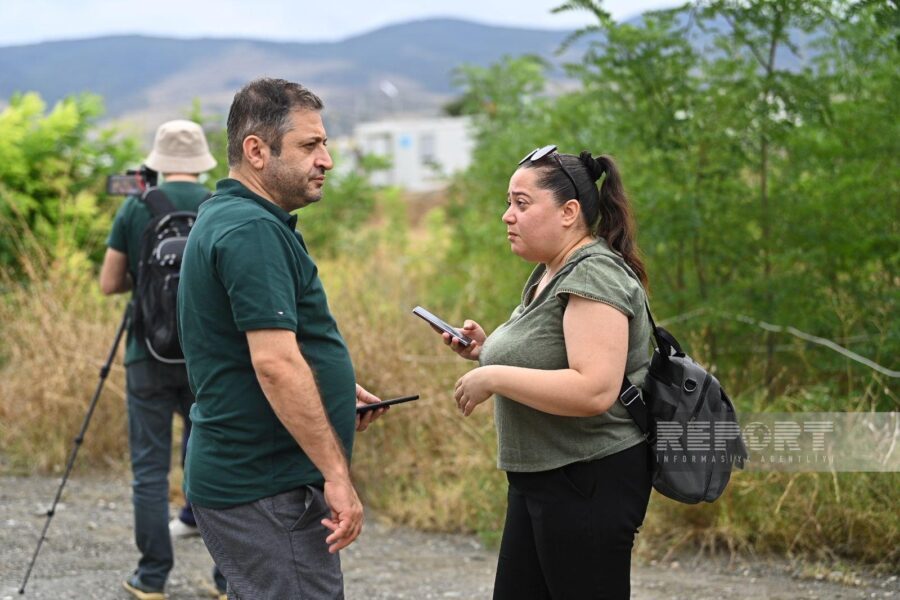 Xarici KİV nümayəndələri Ağdam-Xankəndi yolunda - FOTOLAR