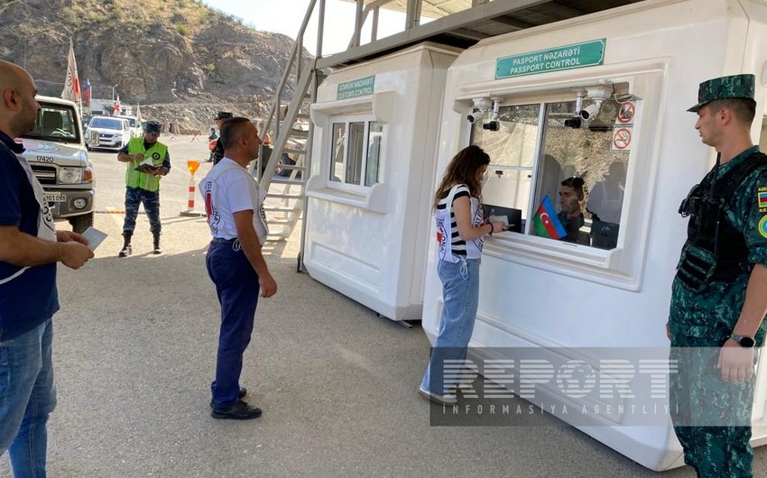 Ermənilər “Laçın” postundan belə keçir - FOTOLAR