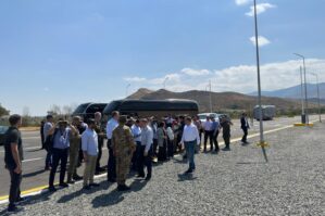 Diplomatlar Xankəndinin girişində - YENİLƏNİB