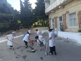 Bu gün Xətai rayonunda iməcilik keçirilib - FOTOLAR