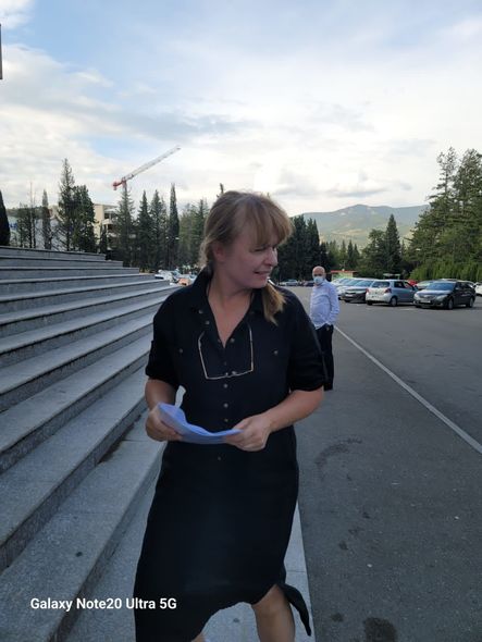 Keçmiş xanımı 2 il sonra Saakaşviliyə baş çəkdi - FOTOLAR