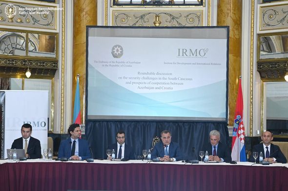 Ceyhun Bayramov Xorvatiyada: Ermənistanın Laçın yolu ətrafındakı təxribatından danışdı - FOTO