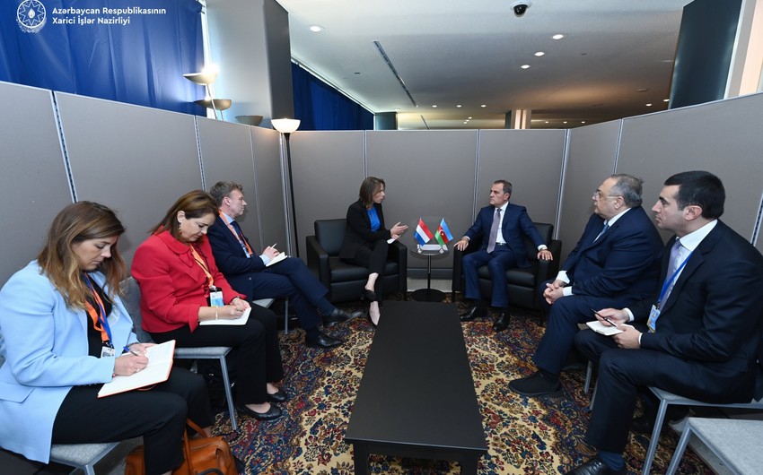 Ceyhun Bayramov Nyu Yorkda bir sıra görüşlər keçirdi - FOTOLAR