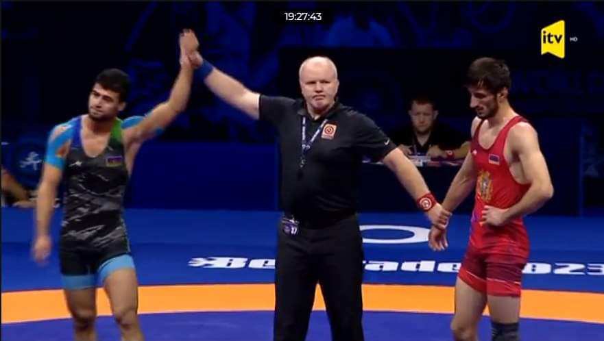 Güləşçimiz erməni rəqibini məğlub etdi