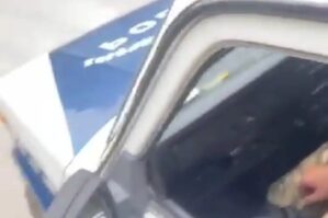 Ordumuzun separatçılardan qənimət götürdüyü "polis" maşını - VİDEO