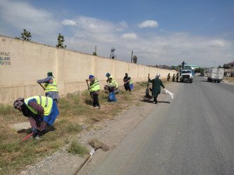 Bu gün Xətai rayonunda iməcilik keçirilib - FOTOLAR
