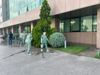 Bu gün Xətai rayonunda iməcilik keçirilib - FOTOLAR