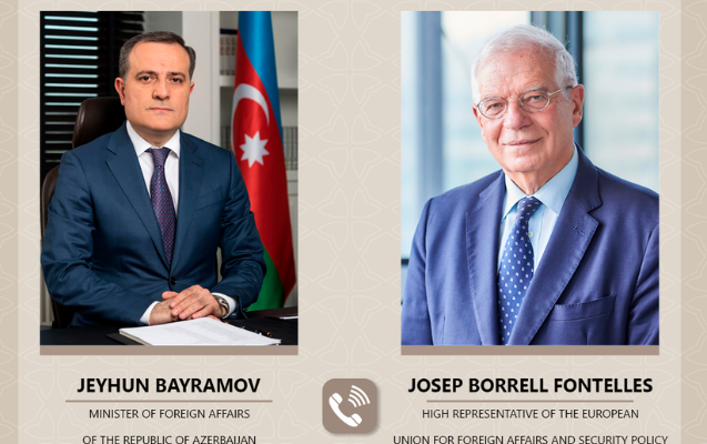 Ceyhun Bayramov Cozep Borellə Ermənistanın təxribatlarını müzakirə etdi