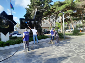 Bu gün Xətai rayonunda iməcilik keçirilib - FOTOLAR