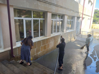 Bu gün Xətai rayonunda iməcilik keçirilib - FOTOLAR