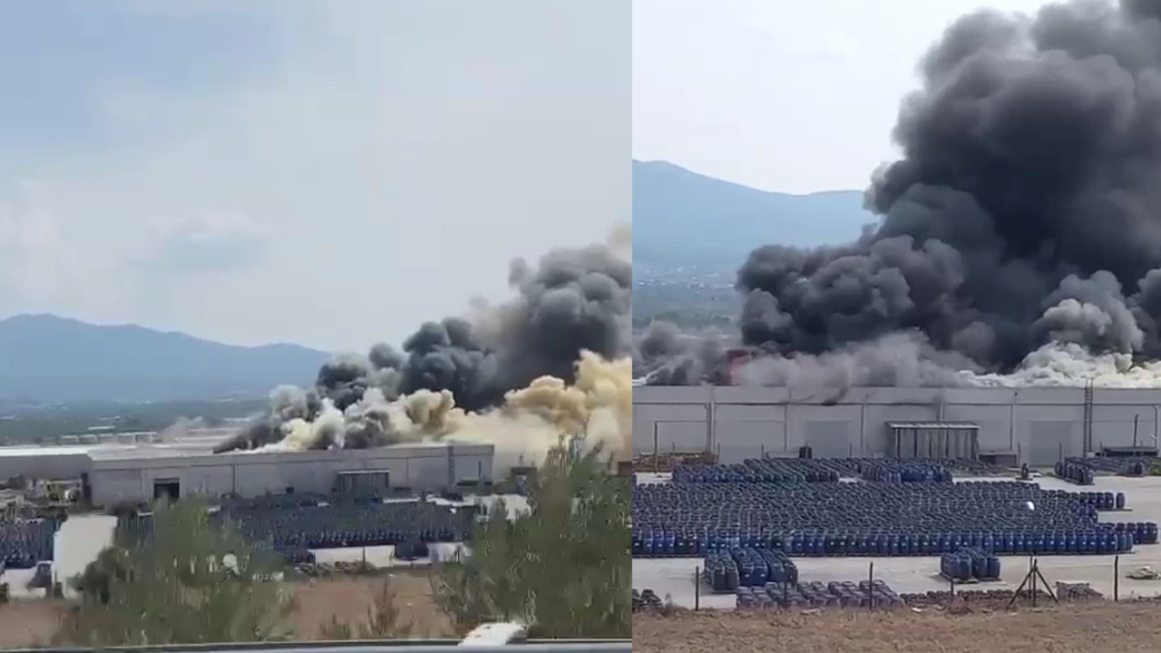 Türkiyədə fabrikdə güclü yanğın - VİDEO