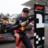 max verstappen celebrates pole