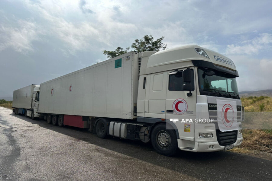 Bakıdan göndərilən humanitar karvan 12 gündür gözləyir - FOTOLAR